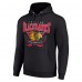 Толстовка Chicago Blackhawks Starter Team Logo Graphic Fleece Tri-Blend - Black