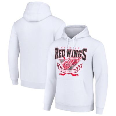 Толстовка Detroit Red Wings Starter Team Logo Graphic Fleece Tri-Blend - White