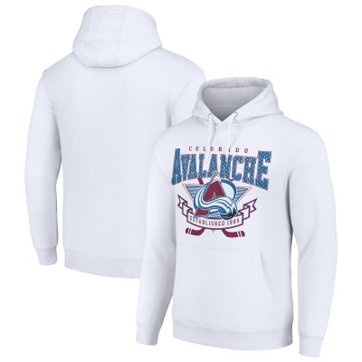 Толстовка Colorado Avalanche Starter Team Logo Graphic Fleece Tri-Blend - White