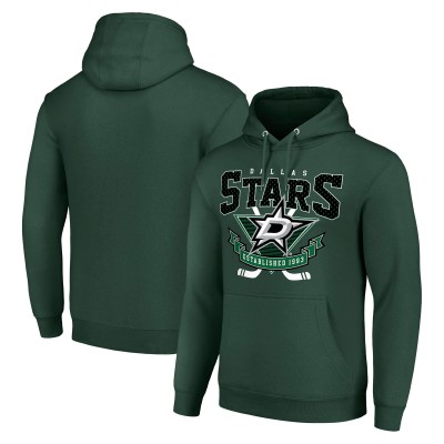 Толстовка Dallas Stars Starter Team Logo Graphic Fleece Tri-Blend - Olive
