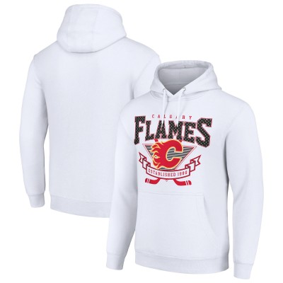Толстовка Calgary Flames Starter Team Logo Graphic Fleece Tri-Blend - White