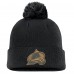 Шапка с помпоном Colorado Avalanche Fanatics Black Military Appreciation