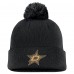 Шапка с помпоном Dallas Stars Fanatics Authentic Pro Military Appreciation Cuffed Knit - Black
