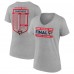 Футболка Florida Panthers Fanatics Womens 2024 Stanley Cup Final Roster V-Neck - Steel