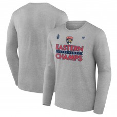Футболка с длинным рукавом Florida Panthers 2024 Eastern Conference Champions Locker Room - Steel