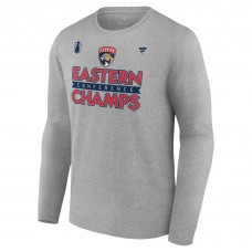 Футболка с длинным рукавом Florida Panthers 2024 Eastern Conference Champions Locker Room - Steel