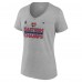 Футболка Florida Panthers Fanatics Womens 2024 Eastern Conference Champions Locker Room V-Neck - Steel