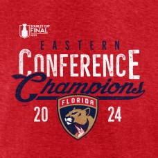 Футболка Florida Panthers 2024 Eastern Conference Champions Tri-Blend - Heather Red