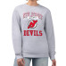 Женская свитшот New Jersey Devils G-III 4Her by Carl Banks Heather Gray Team Logo Tri-Blend Fleece Pullover Женская свитшот New Jersey Devils G-III 4Her by Carl Banks Heather Gray Team Logo Tri-Blend Fleece Pullover