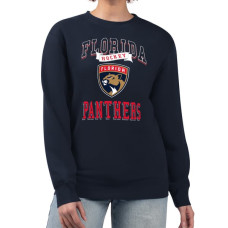 Женская свитшот Florida Panthers G-III 4Her by Carl Banks Navy Team Logo Tri-Blend Fleece Pullover Женская свитшот Florida Panthers G-III 4Her by Carl Banks Navy Team Logo Tri-Blend Fleece Pullover