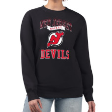 Женская свитшот New Jersey Devils G-III 4Her by Carl Banks Black Team Logo Tri-Blend Fleece Pullover