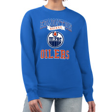 Женская свитшот Edmonton Oilers G-III 4Her by Carl Banks Royal Team Logo Tri-Blend Fleece Pullover Женская свитшот Edmonton Oilers G-III 4Her by Carl Banks Royal Team Logo Tri-Blend Fleece Pullover
