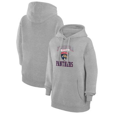 Толстовка Florida Panthers G-III 4Her by Carl Banks Womens Team Logo Tri-Blend Fleece - Heather Gray