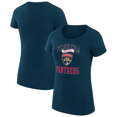 Футболка Florida Panthers G-III 4Her by Carl Banks Womens Team Logo Graphic Fitted - Navy