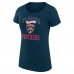 Футболка Florida Panthers G-III 4Her by Carl Banks Womens Team Logo Graphic Fitted - Navy