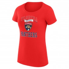 Футболка Florida Panthers G-III 4Her by Carl Banks Womens Team Logo Graphic Fitted - Red