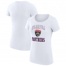 Футболка Florida Panthers G-III 4Her by Carl Banks Womens Team Logo Graphic Fitted - White