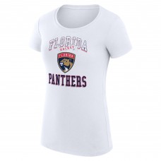 Футболка Florida Panthers G-III 4Her by Carl Banks Womens Team Logo Graphic Fitted - White