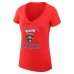 Футболка Florida Panthers G-III 4Her by Carl Banks Womens Team Logo Graphic V-Neck Fitted - Red