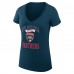 Футболка Florida Panthers G-III 4Her by Carl Banks Womens Team Logo Graphic V-Neck Fitted - Navy