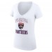 Футболка Florida Panthers G-III 4Her by Carl Banks Womens Team Logo Graphic V-Neck Fitted - White