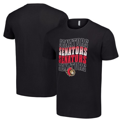Футболка Ottawa Senators Starter Four Team Name Logo - Black
