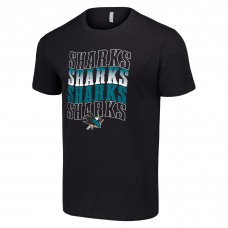 Футболка San Jose Sharks Starter Four Team Name Logo - Black Футболка San Jose Sharks Starter Four Team Name Logo - Black