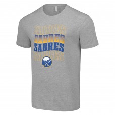 Футболка Buffalo Sabres Starter Four Team Name Logo - Heather Gray