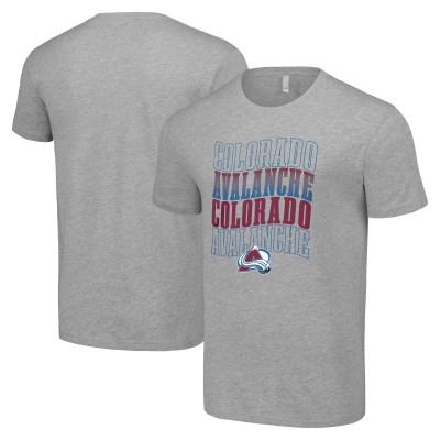 Футболка Colorado Avalanche Starter Four Team Name Logo - Heather Gray