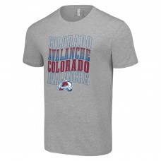 Футболка Colorado Avalanche Starter Four Team Name Logo - Heather Gray