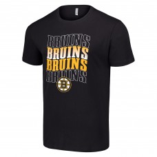 Футболка Boston Bruins Starter Four Team Name Logo - Black