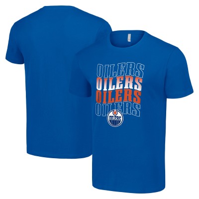 Футболка Edmonton Oilers Starter Four Team Name Logo - Royal