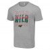 Футболка Minnesota Wild Starter Heather Gray Four Team Name Logo