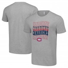 Футболка Montreal Canadiens Starter Four Team Name Logo - Heather Gray