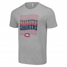 Футболка Montreal Canadiens Starter Four Team Name Logo - Heather Gray