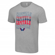 Футболка Washington Capitals Starter Four Team Name Logo - Heather Gray
