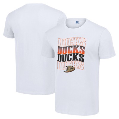 Футболка Anaheim Ducks Starter White Four Team Name Logo