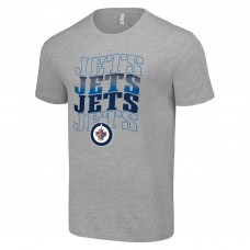Футболка Winnipeg Jets Starter Four Team Name Logo - Heather Gray