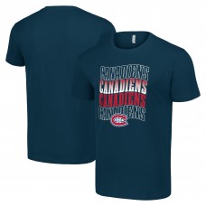 Футболка Montreal Canadiens Starter Four Team Name Logo - Navy