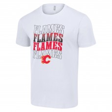 Футболка Calgary Flames Starter Four Team Name Logo - White