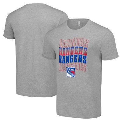 Футболка New York Rangers Starter Four Team Name Logo - Heather Gray