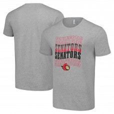Футболка Ottawa Senators Starter Four Team Name Logo - Heather Gray