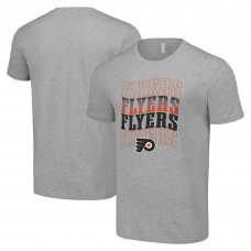 Футболка Philadelphia Flyers Starter Four Team Name Logo - Heather Gray
