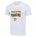 Pittsburgh Penguins Starter White Four Team Name Logo T-Shirt