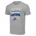 Футболка Tampa Bay Lightning Starter Four Team Name Logo - Heather Gray