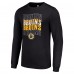 Футболка с длинным рукавом Boston Bruins Starter Four Team Name Logo Graphic - Black