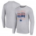 Футболка с длинным рукавом Edmonton Oilers Starter Four Team Name Logo Graphic - Heather Gray