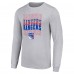 Футболка с длинным рукавом New York Rangers Starter Four Team Name Logo Graphic - Heather Gray