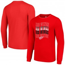 Футболка Detroit Red Wings Starter Four Team Name Logo Long Sleeve Graphic - Red