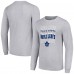 Футболка с длинным рукавом Toronto Maple Leafs Starter Four Team Name Logo Graphic - Heather Gray